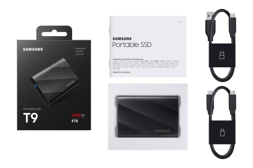 1696422729 188 درایو SSD سامسونگ T9 با سرعت 2000 مگابایت بر ثانیه‌ای